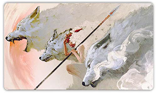 Paramint The Pack (Stitched) - Mtg Playmat By Anato Finnstark, Mononoke Anime - Compatible For Magic The Gathering Playmat - Play Mtg, Yugioh, Tcg - Original Play Mat Art Designs & Accessories #TOP11