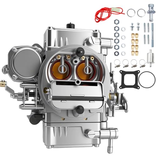 0-1850S Carburetor 600 CFM 4 Barrel 4160 Model for Holley Street Warrior Carburetor with Vacuum Secondaries/Manual Choke Use Single Fuel Inlet Square Bore Flange Replace #0-1850S