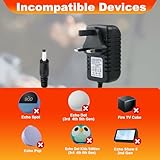 21W 15V 1.4A Power Charger Adapter, 100-240AC for Alexa Echo (1st & 2nd Gen) Echo Plus 1st Gen Echo Show 1st Gen Fire TV 2nd Gen Echo Look Echo Link (2m UK Plug Power Cord) - Image 4