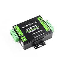 Industrial Isolated USB to 4-Ch RS485 Converter with CH344L Chip, Multi Protection Circuits, Wall-Mount & Rail-Mount Support, Compatible with Linux, Android, Windows 11/10 / 8.1/8 / 7, etc.