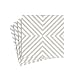 Caspari Entertaining Cocktail Napkin, Chevron Pale Silver, 20-Pack