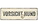 Produktbild Interluxe METALLSCHILD Shabby Vintage Blechschild Vorsicht Hund Vintage Geschenk Tierisch Shabby