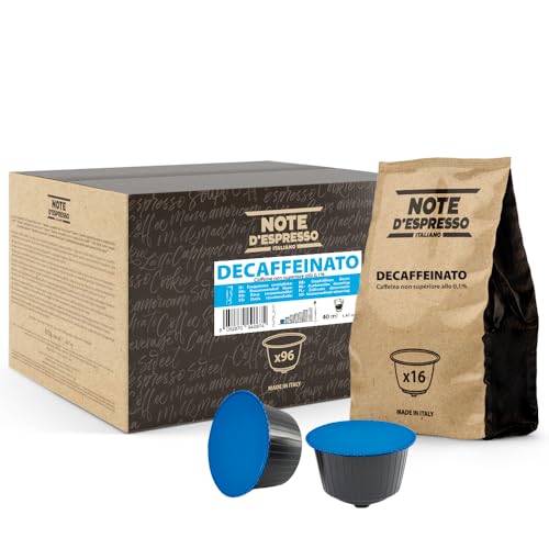 Note d'Espresso - Descafeinado - Cápsulas de Café compatibles con Cafeteras NESCAFE'* DOLCE GUSTO* - 96 caps