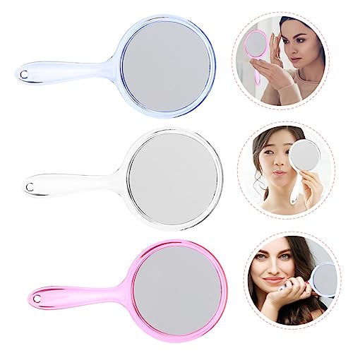 Espejo de maquillaje portátil con aumento y base dual miniatura 7