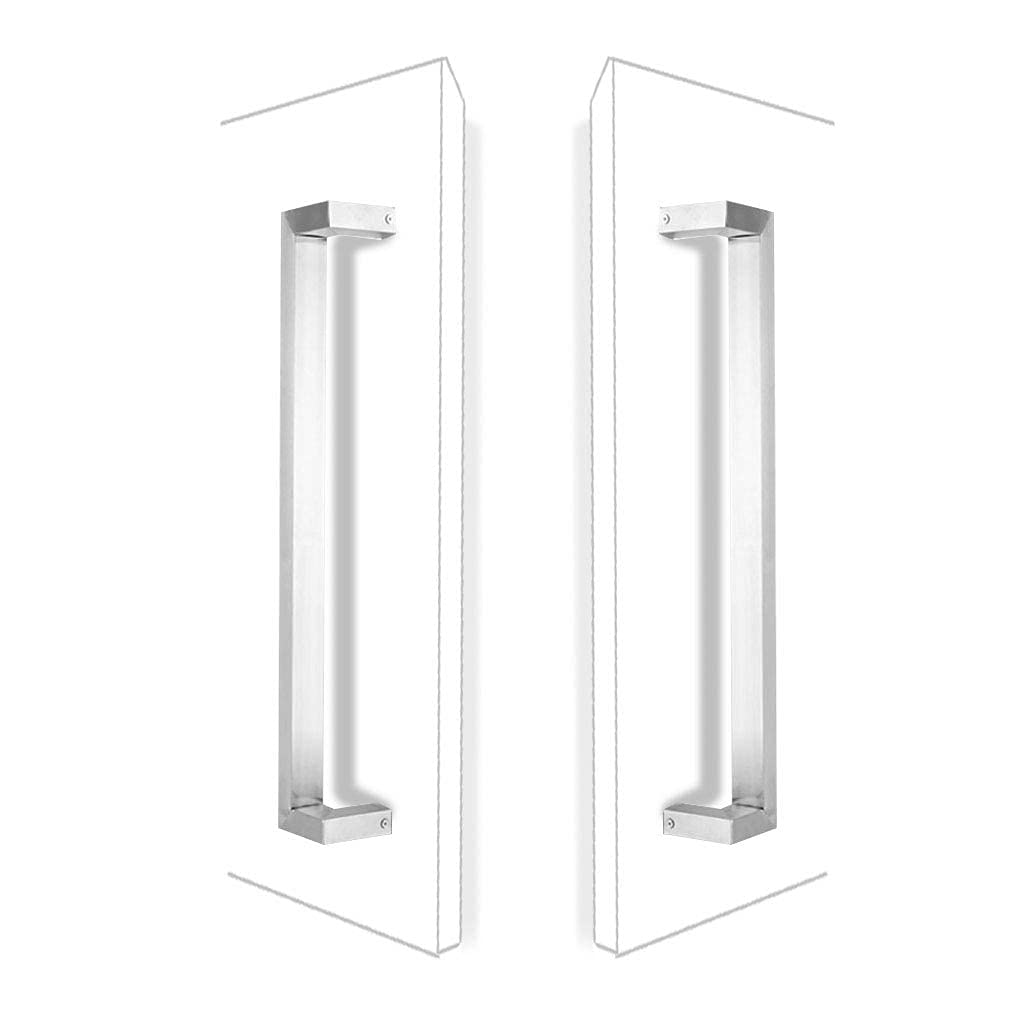 Poignée de porte en H acier inoxydable noir CHEWYNP pour portes en bois et verre