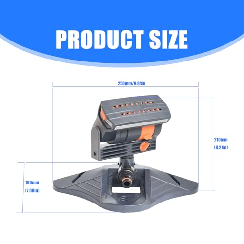 Arroseur oscillant contre la pelouse sèche avec jet multi-directionnel - 5