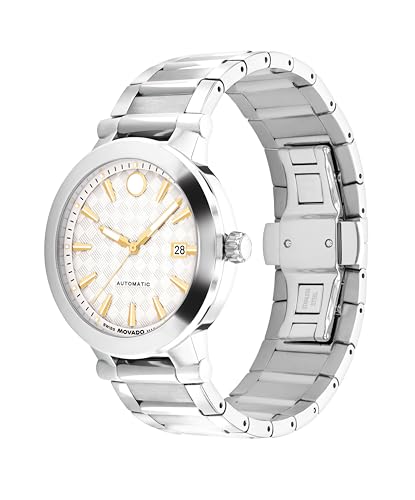 Movado Vizio Men's Watch - Swiss Automatic, Self-Winding, Stainless Steel Bracelet - Contemporary, Sophisticated Luxury Fashion Timepiece for Him - 41mm2