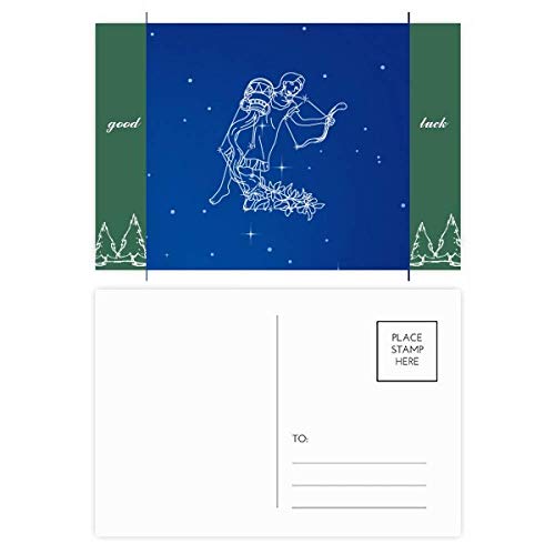 Cartes postales Verseau DIYthinker - Lot de 20 pièces constellation astro