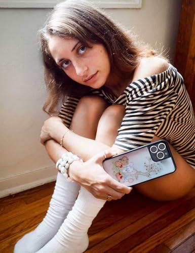 Image of Wildflower Cases - Compatible with iPhone 16 Pro Max | Protective Black Bumper, 6.5ft Drop Test Certified, Women Owned Small Business | Animals Picnic Dainty Aesthetic Cute Trendy | Mice Friends