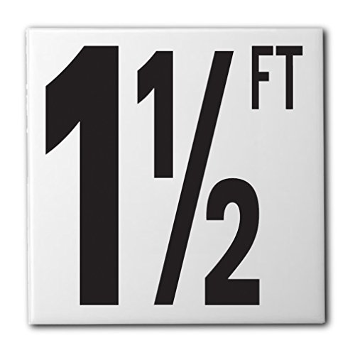 Ceramic Swimming Pool Waterline Depth Marker 