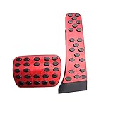 [Hochwertiges Material] TOP light Pedalauflagenabdeckung aus hochwertiger Aluminiumlegierung und rutschfestem Gummi, Fu？pedal verformt sich nicht und die Kanten der Pedalteile sind ziemlich glatt. Gummi macht diese Pedale wasserdicht und feuerfest. Halten Sie sie lange Zeit fest