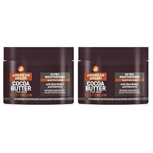 American Dream Cocoa Butter Body Cream for Men – Ultra Moisturising Body Butter with a Sport Fresh Scent – 2 Pack Offer (2x500ml)