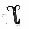Coat Hat Robe Hook Wrought Iron Black Scroll 5" | Renovator's Supply #1