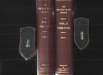 Hardcover The John Gray Blount Papers, Vols I and II Book