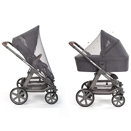 Inlesioo Baby Mosquito Net For Stroller And Carrycot - Jogging Stroller Insect Mesh Net - Universal Fit, Premium Quality: Machine Washable - Gray #TOP5