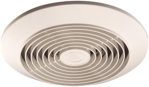 Broan-NuTone 673 Vertical Discharge Utility Fan, 6-Inch 60 CFM 4.5 Sones, White Plastic Grille