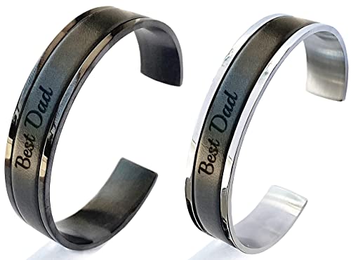 Custom Mens Leather Bracelet Personalized Anniversary Gift for Husband Fathers Day Gift