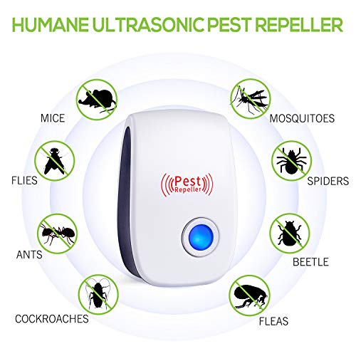 Tecoart Ultrasonic Pest Repeller - Indoor Plug, Electronic And Ultrasound Repellent - Insects, Mice, Spiders, Mosquitoes, Bugs Control (6 Pack)… #TOP4