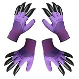 gardening gloves with Claws, Garden Gloves Waterproof and Breathable Working Gloves for Digging and Planting