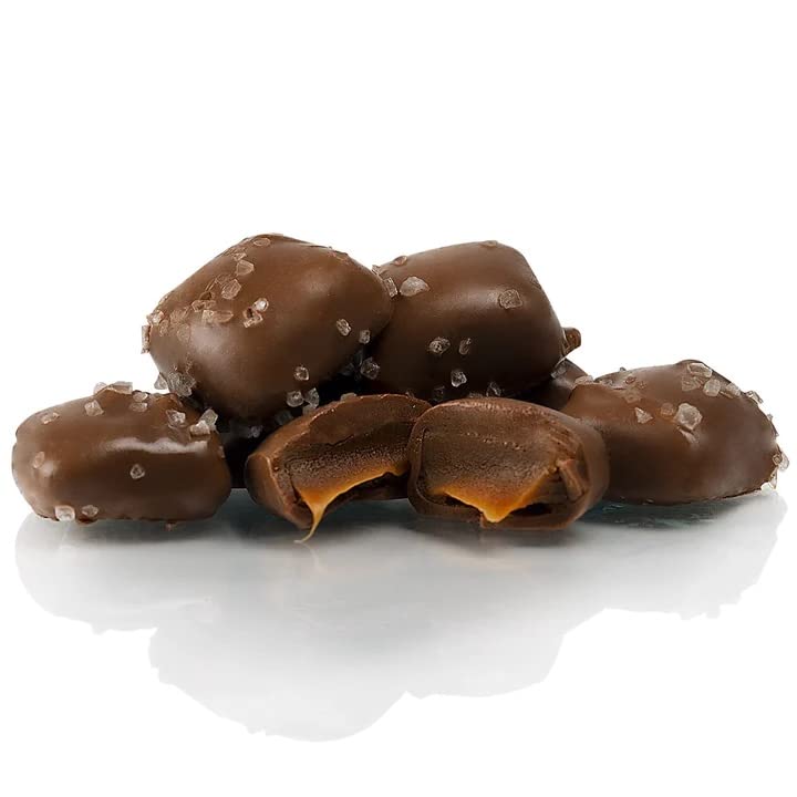 Sanders Milk Chocolate Sea Salt Caramels Mini Bites 3.75 OZ. - PACK of 12