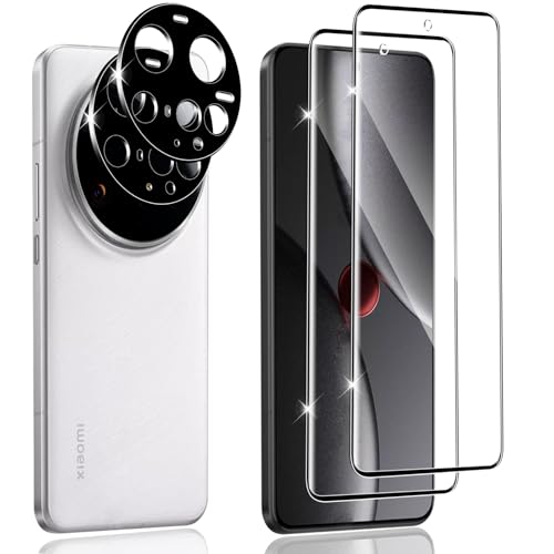 Hengnewro 2 Pezzi Vetro Temperato per Xiaomi 15 Ultra,Pellicola Protettiva Accessori con 2 Pezzi Cover Protezione Pellicola Fotocamera,HD Chiaro, Durezza 9H