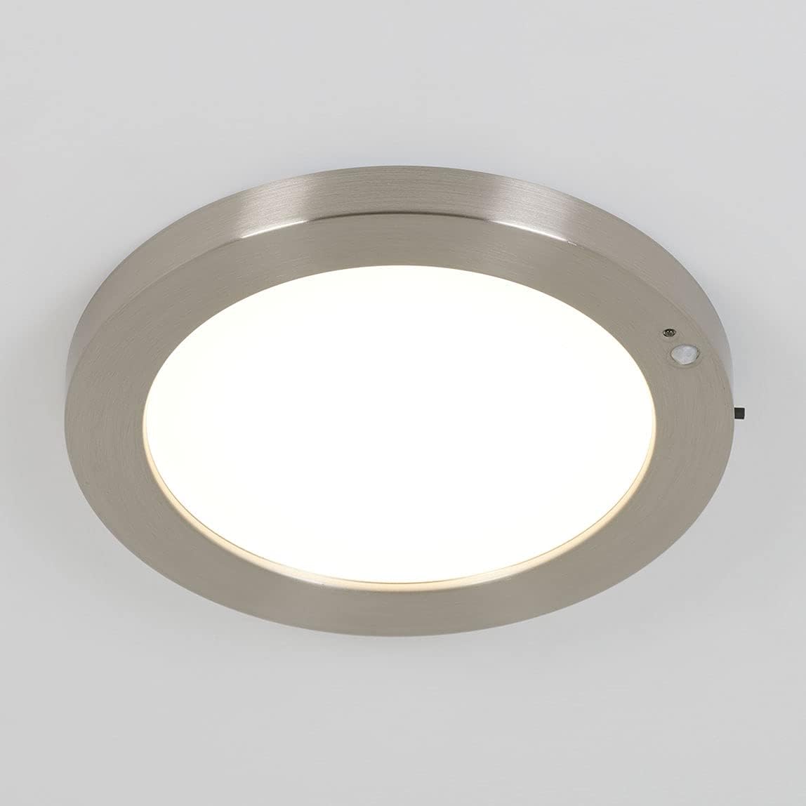 artika Lumo 2 Pack 8" LED Closet Light with Motion Sensor, Brushed Nickel, Use in Wardrobe, Walk-in, Under Cabinet, Garage - 1200 Lumens 4000 Kelvin