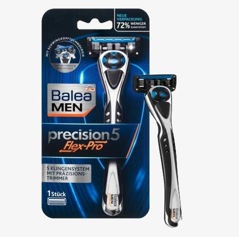 Isana Balea Men precision5 Flex-Pro Razor, 1 count, Silver