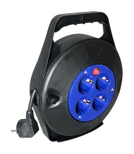 Enrollacables 10m 3x1.5mm, 16A, Ideal para organizar Cables y prevenir enredos en el hogar o la Oficina.