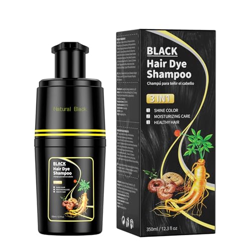 BOJICA Black Hair Dye Shampoo for 100% Gray Hair Coverage