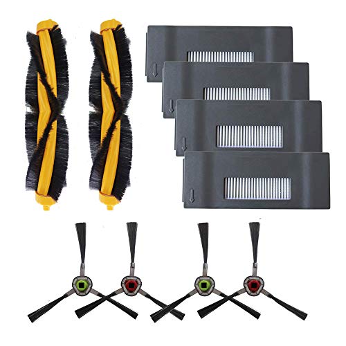 Amoy Repuestos Filtros y cepillos Laterales y Cepillo Principal Accesorios Compatible DEEBOT M80 M80pro M81 M81pro Robot Aspirador