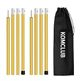 KOMCLUB Zeltstangen Tarpstangen -Teleskopstangen aus Aluminium für Zeltfliegen Tarps, Leichte, Einstellbare Ersatz-Zeltstangen Outdoor-Sport-Camping 2m