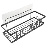 LckCryspho シャワーラック 壁掛けメタルワイヤーバスケット – タイルやガラスに設置可能 収納棚でバスルームやキッチンを整理