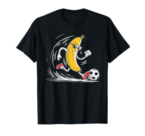 Sport Fruit Banana Football Player Cute Banana Soccer Player T-Shirt