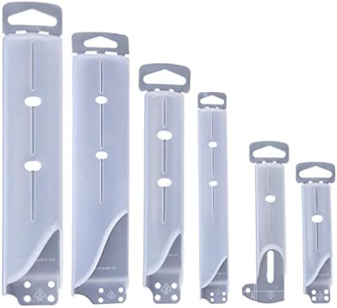 Cabilock 6pcs Universal Knives Edge Guards Clear Plastic Knives Sleeves Blades Protectors Storage Blocks Kitchen Utility Cutlery Accessories