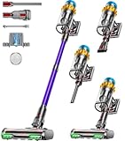 Cordless Vacuum Cleaner, 55KPA 70Min 650W Motor Powerful Vacuum Cleaners for Home, Self-Stand Cordless Stick Vacuum Rechargeable Anti-Tangle/LED Screen/1.8L Cup for Home Pet Hair/Carpet/Hardwood Floor