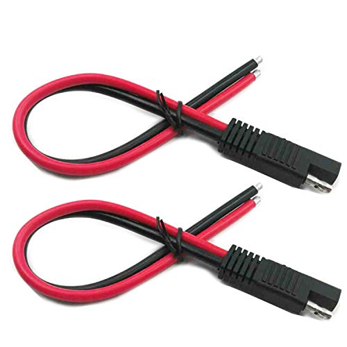 LIXINTIAN 10AWG SAE Connector Extension Cable, 2Pack Quick Disconnect Plug, 30cm/1ft Solar Panel SAE Plug by LIXINTIAN - Used condition - US$9.82
