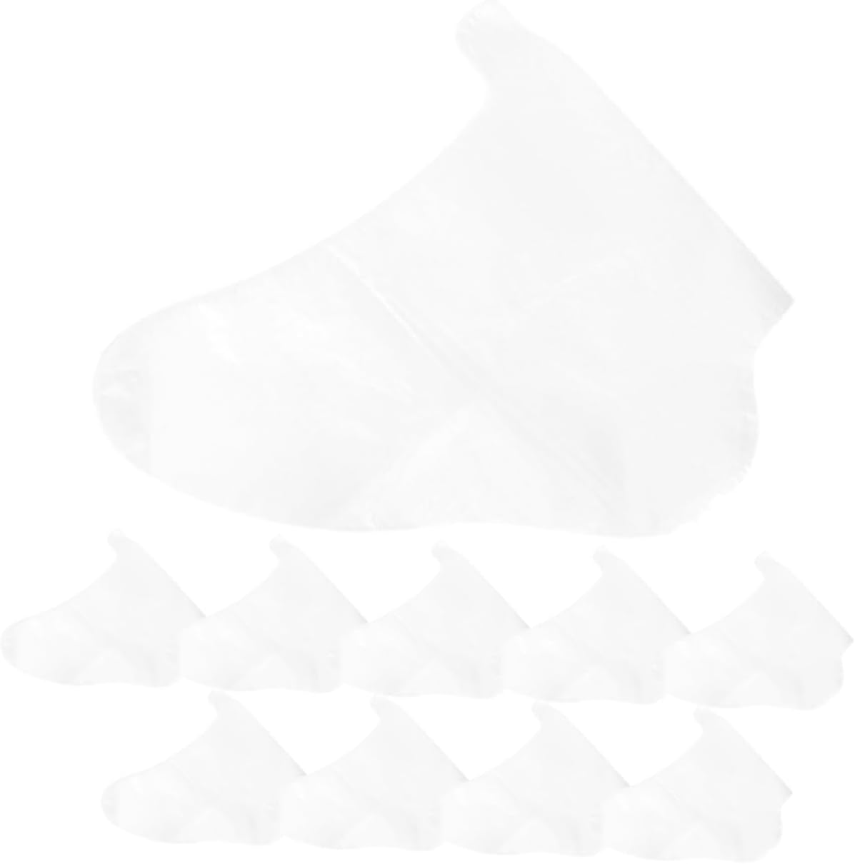 100PCS Disposable Foot Covers for Skating Skiing Shoe Fitting Soft Durable Pet Material Fit for Adults for Amusement Parks Cleanliness