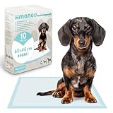 10x Welpen Unterlagen 60x40cm, maneo Trainingspads für Hunde, Welpen Unterlagen saugfähig, Hundeklo auslaufsicher, 5-lagige PIPI Matten für Hunde, Katzen & Co., Puppy Pads, Welpen Zubehör, PIPI Pads
