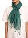 Prettystern Damen Herren Leinen-schal Frühling Sommer-Schal mit langer Fransen Silbergrau - T117 Hellgrau
