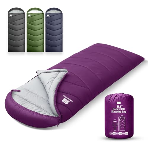 Sleeping Bags for Adults Cold Weather,Portable, Waterproof,Lightweight Camping Sleeping Bag for Tall Girls Boys with Compression Sack for Warm Camping, Hiking, Outdoor & Indoor miniatura 1