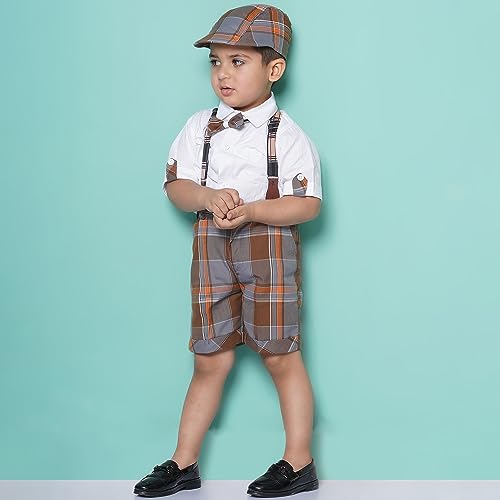 Image of AJ DEZINES Kids Clothing Shirt Short Set For Boys