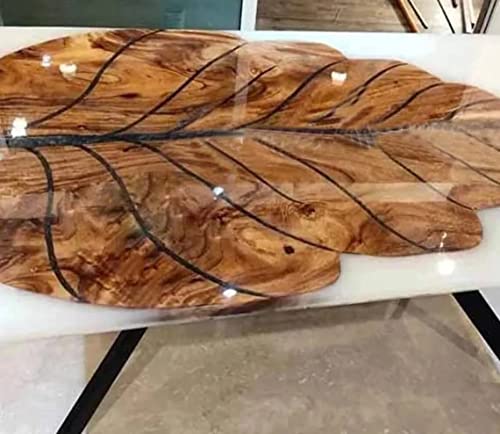 Customized White Epoxy Table, Dining Table, Wood Resin Table, Coffee Table, River Sofa Table, Handcrafted Table, Home Interior Furniture (Without Stand, 60 X 30Inches) #TOP1