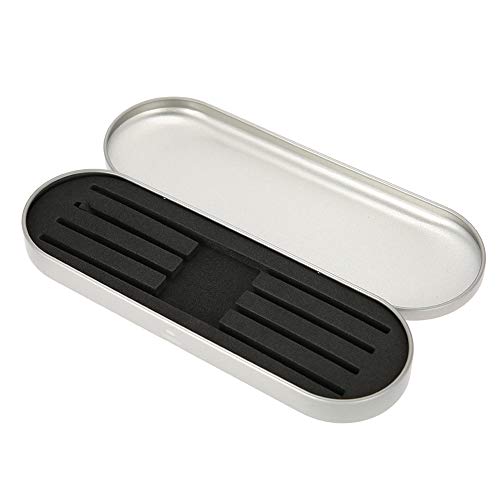 Professional Storage Box for Eyelash Extension Tweezers Organizer in Silver