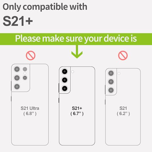 Coque de téléphone compatible avec Samsung S21 Plus motif fleurs