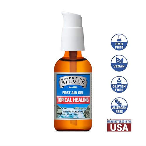 Sovereign Silver First Aid Gel – Topical Healing Homeopathic Medicine, 2 oz.