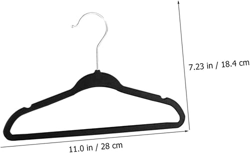 Miniatura 6 de 20pcs Flocking Non- Hanger Pants Rack Hanger Hanger Hanger Closet Hangers Clothes Drying Hanger Standard Hangers Hangers Hangers Metal 28c