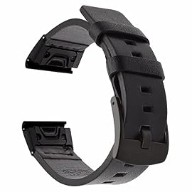 IRFKR 20 22 26mm Leather Watch Quick Release Watchband Strap For Garmin Fenix 6X 6 6S Pro 5X 5 5S Plus 3HR Easyfit Wrist Band Bracelet