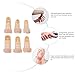 PartyKindom 6pcs Finger Straightener Aluminum Finger Splint Corrector for Deformities Sprain Relief Thumb Guard