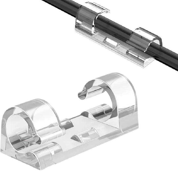 Biktarvy Wire Organizer Cable Management Clip Desktop Cord Hook with 3M Foam (Transparent, Pack of 20) (B0D4M6S3H7) Amazon Price History, Amazon Price Tracker