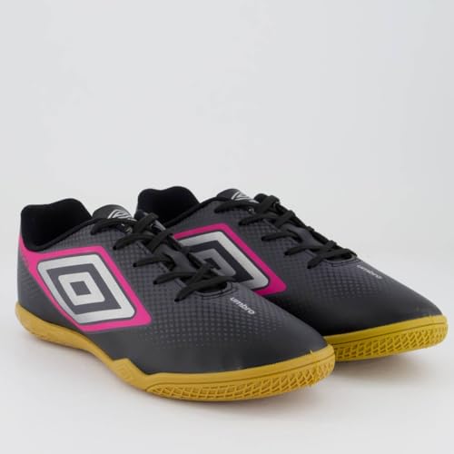 Chuteira Umbro Cannon Futsal Preta e Rosa 40